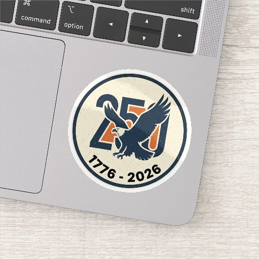Amerika 250 Jaar 1776 2026 Adelaar Sticker (Detail)
