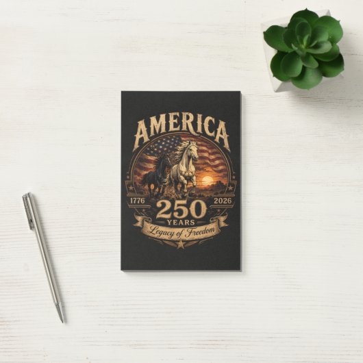 Amerika 250 Jaar 1776 2026 Eeuwfeest Post-it® Notes (Kantoor)