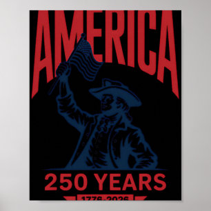 Amerika 250 Jaar 1776 2026 Patriottische Viering Poster