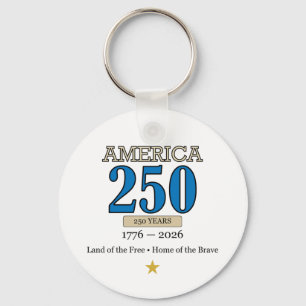 Amerika 250 Jaar 1776–2026 Vintage Patriottische A Sleutelhanger