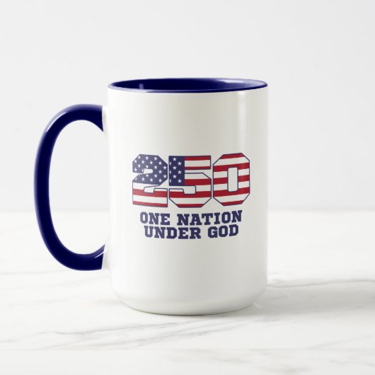 Amerika 250 Jaar 250e Verjaardag Onafhankelijkheid Mok (Links)