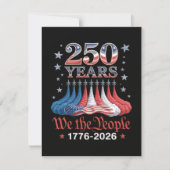 Amerika 250 Jaar 4 juli Kaart (Voorkant)