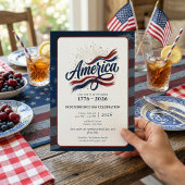 Amerika 250 Jaar 4 juli Onafhankelijkheidsdag Kaart