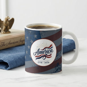 Amerika 250 Jaar 4 juli Onafhankelijkheidsdag Koffiemok