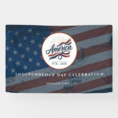 Amerika 250 Jaar 4 juli Onafhankelijkheidsdag Spandoek (Horizontaal)
