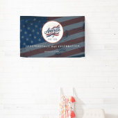 Amerika 250 Jaar 4 juli Onafhankelijkheidsdag Spandoek (Insitu)