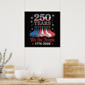 Amerika 250 Jaar 4 juli Poster (Keuken)