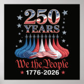 Amerika 250 Jaar 4 juli Poster (Voorkant)