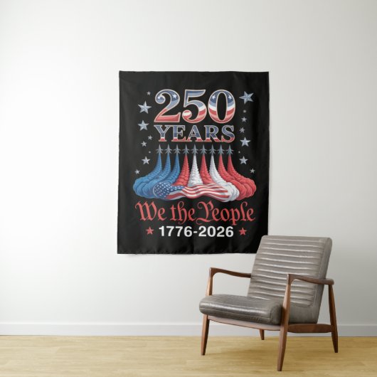 Amerika 250 Jaar 4 juli Wandkleed (In situ)