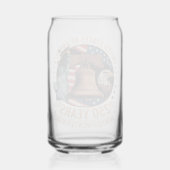 Amerika 250 Jaar Blikvorm Glas (Achterkant)