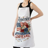 Amerika 250 Jaar Bloemenvlag Schort (Insitu)