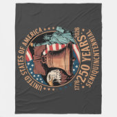 Amerika 250 Jaar Fleece Deken (Voorkant)
