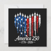 Amerika 250 jaar hartenvlag (Achterkant)