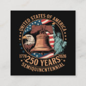 Amerika 250 Jaar Informatiekaartje (Achterkant)