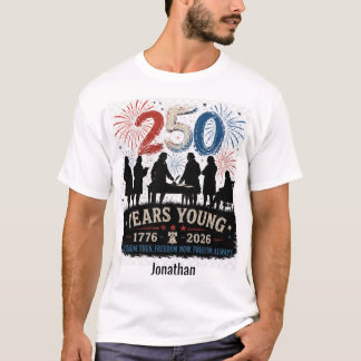 Amerika 250 Jaar Jong 1776-2026 Founding Fathers T-shirt