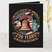 Amerika 250 Jaar Kaart (Gele Bloem)