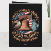 Amerika 250 Jaar Kaart (Achterkant)