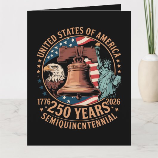 Amerika 250 Jaar Kaart (Voorkant)