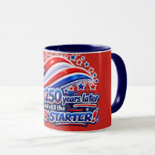 Amerika 250 Jaar Later Nog Steeds de Feeststarter Mok (Voorkant rechts)
