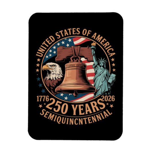 Amerika 250 Jaar Magneet (Verticaal)