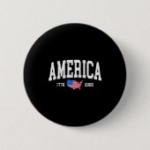Amerika 250 jaar onafhankelijkheid 250ste Ameri Ronde Button 5,7 Cm (Voorkant)