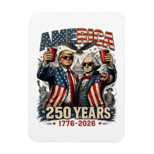 Amerika 250 Jaar Patriottische Viering Magneet