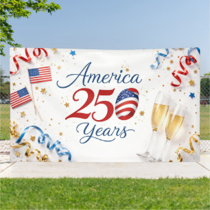 Amerika 250 Jaar Patriottische Viering Spandoek