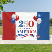 Amerika 250 Jaar Patriottische Viering Spandoek (Buitenkant)
