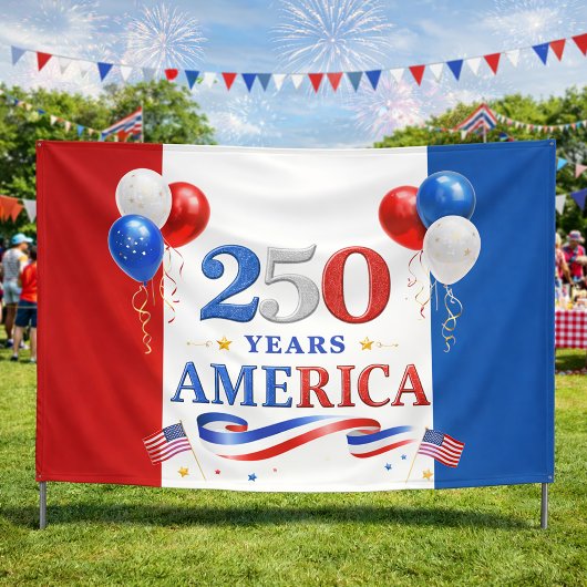 Amerika 250 Jaar Patriottische Viering Spandoek