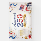 Amerika 250 Jaar Patriottische Viering Spandoek (Verticaal)