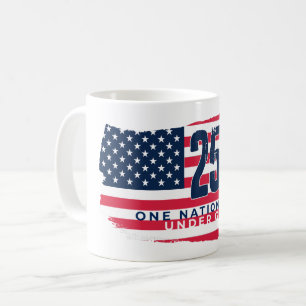 Amerika 250 Jaar Retro Vlag 250ste Verjaardag Koffiemok