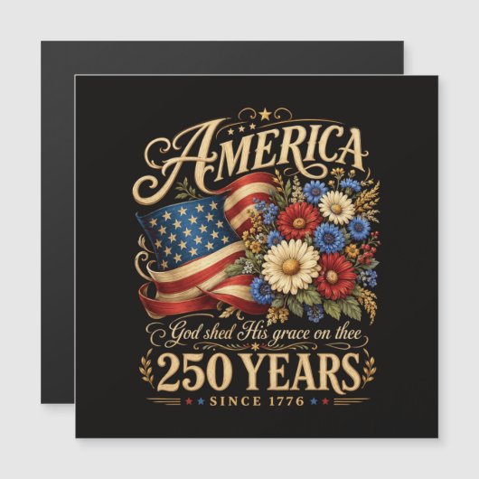 Amerika 250 jaar sinds 1776 bloemengeschenk patrio (Voorkant / Achterkant)