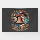 Amerika 250 Jaar Spandoek (Horizontaal)