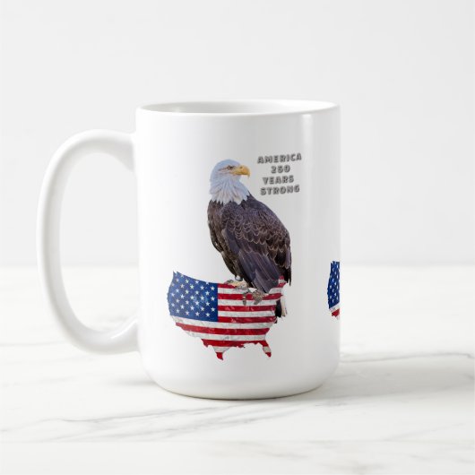 Amerika 250 jaar sterk koffiemok (Links)