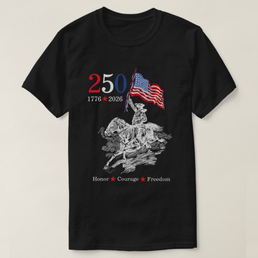 Amerika 250 Jaar T-shirt (Design voorkant)