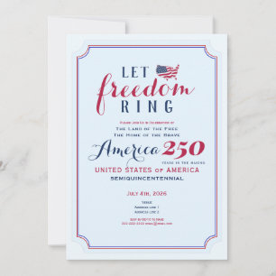 Amerika 250 Jaar USA Jubileum Laat Vrijheid Klinke Kaart