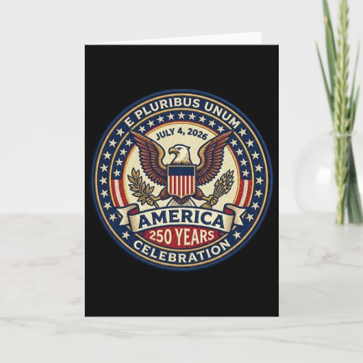 Amerika 250 Jaar Viering 4 juli 2026 E Pluri Kaart (Voorkant)