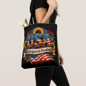 Amerika 250 jaar viering tote bag (Dichtbij)