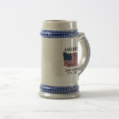 Amerika 250 Jaar Vlag Bierpul (Voorkant rechts)