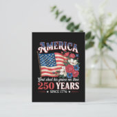 Amerika 250 Jaar Vlag Bloemstuk Briefkaart (Staand voorkant)