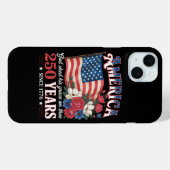 Amerika 250 Jaar Vlag Bloemstuk Case-Mate iPhone Case (Achterkant (horizontaal))