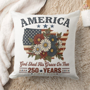 Amerika 250 Jaar Vlag Bloemstuk Kussen
