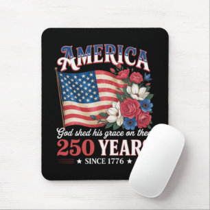 Amerika 250 Jaar Vlag Bloemstuk Muismat