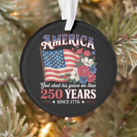 Amerika 250 Jaar Vlag Bloemstuk Ornament (Boom)