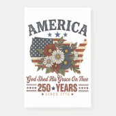 Amerika 250 Jaar Vlag Bloemstuk Post-it® Notes (Voorkant)