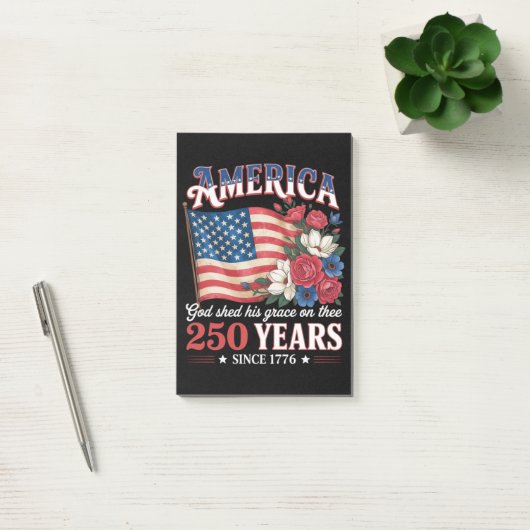 Amerika 250 Jaar Vlag Bloemstuk Post-it® Notes (Kantoor)