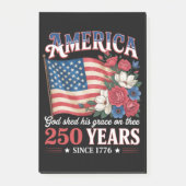 Amerika 250 Jaar Vlag Bloemstuk Post-it® Notes (Voorkant)