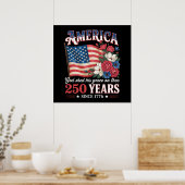 Amerika 250 Jaar Vlag Bloemstuk Poster (Keuken)