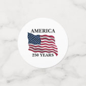 Amerika 250 Jaar Vlag Confetti (Kleine voorkant)