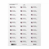 Amerika 250 Jaar Vlag Etiket (Full Sheet)